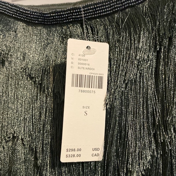 NWT Anthropologie Pankaj & Nidhi Fringed Mini Dress - Picture 7 of 10